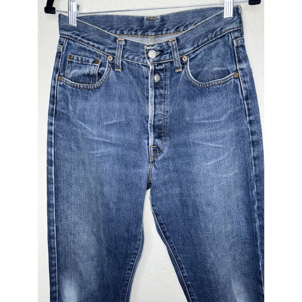 Vintage Replay Jeans ItalianRegular 30x31 Straight Fit Button Fly Mens Denim 1C - Picture 6 of 9